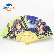 popular anime hand fan with bamboo ribs for events